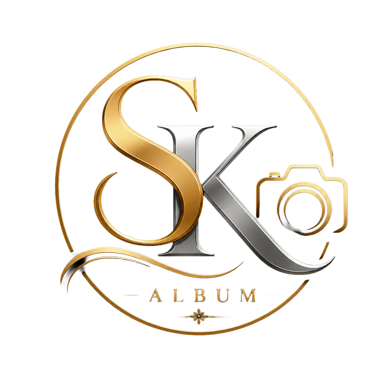 Official logo for Wedding Album PSD Templates website offering premium editable Photoshop album design templates.
