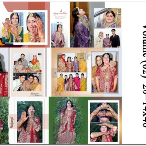 Wedding Album PSD Templates – Wedding Album Design PSD 14×40  Vol. 02